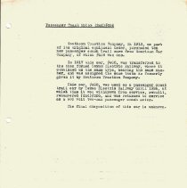 Section 7 - Passenger Motor [356] - Passenger Trail Car [408] Notes